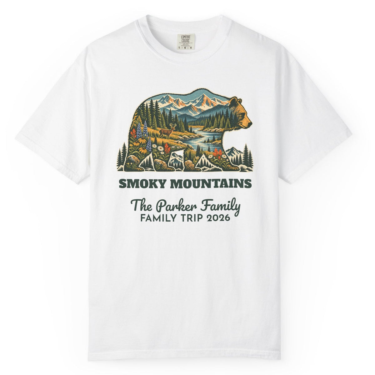 Custom National Park Bear Tee