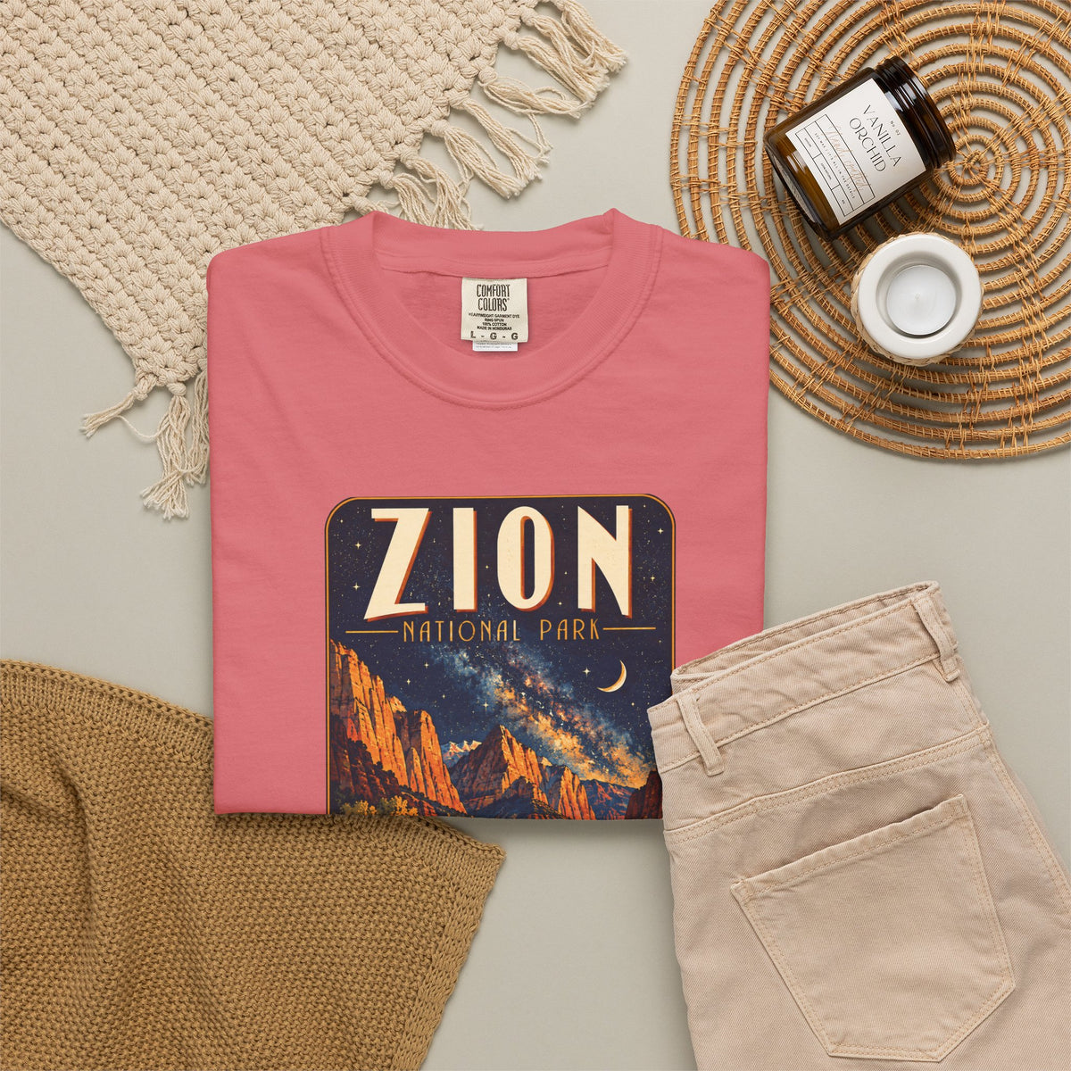 Custom Zion National Park Night Sky Shirt