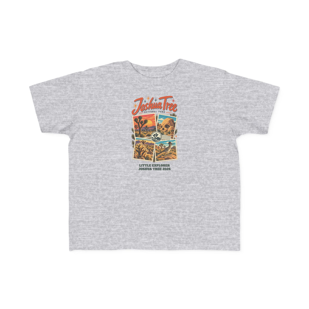 Custom Toddler Joshua Tree National Park Stamp Collage Shirt