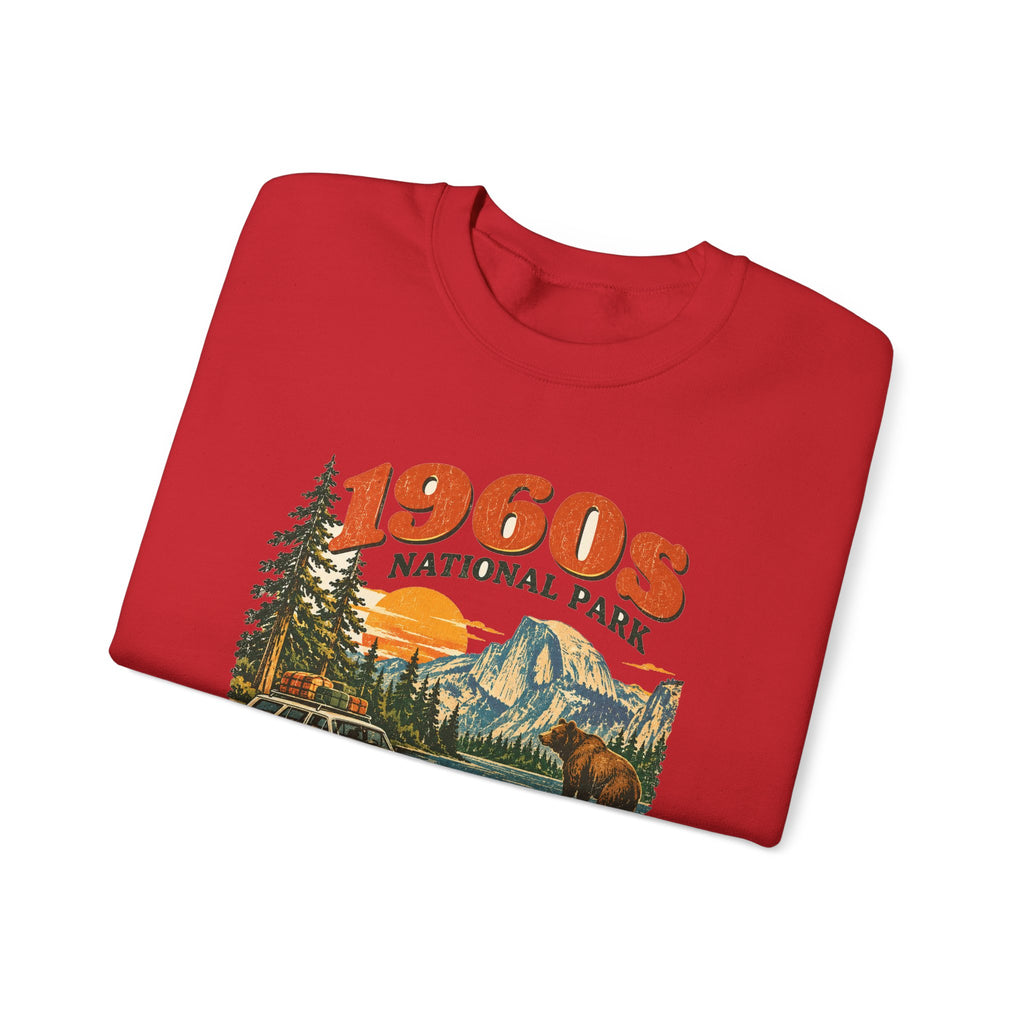 Custom 1960s National Park Family Trip Sweatshirt