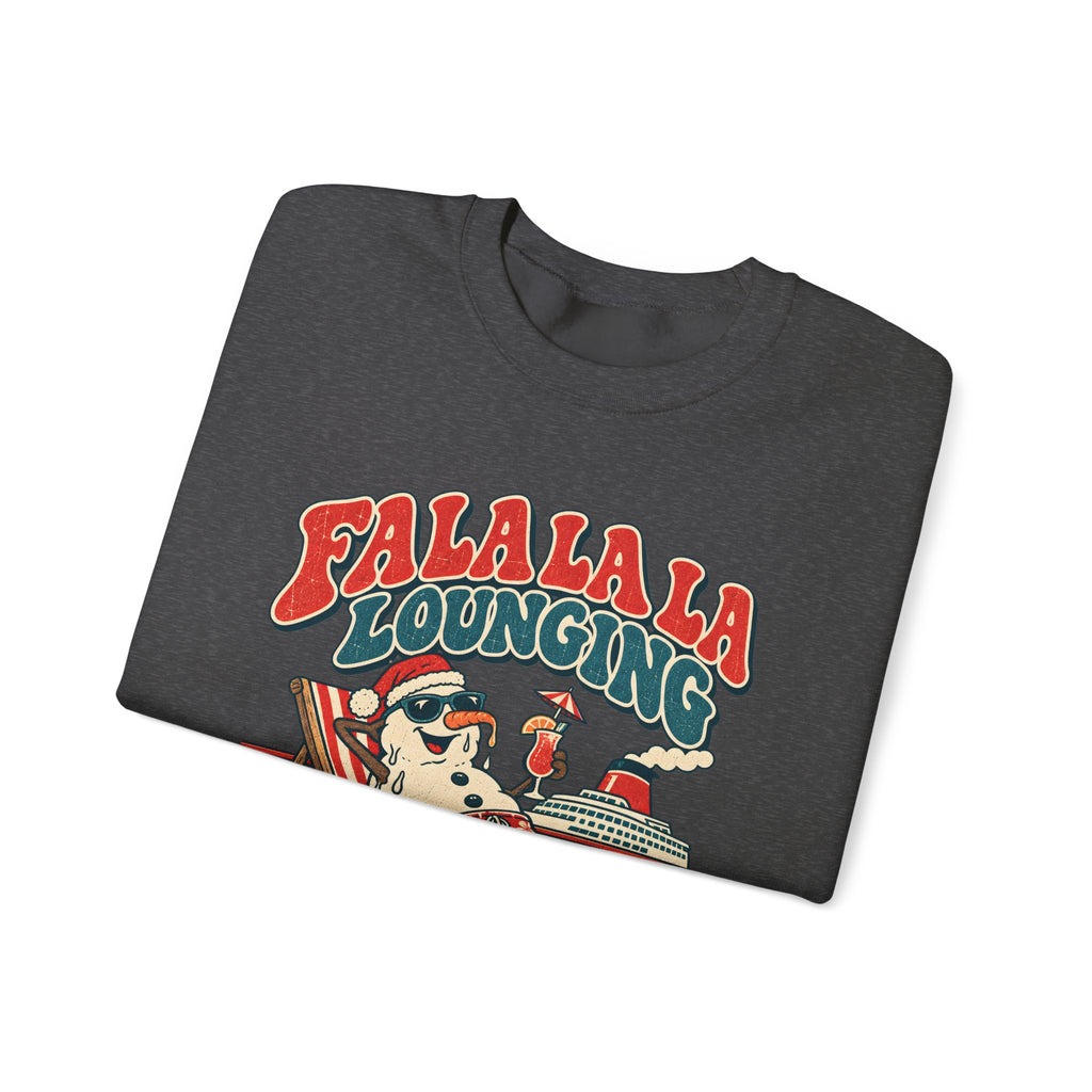 Custom Fa La La Lounging Family Christmas Cruise Sweatshirt