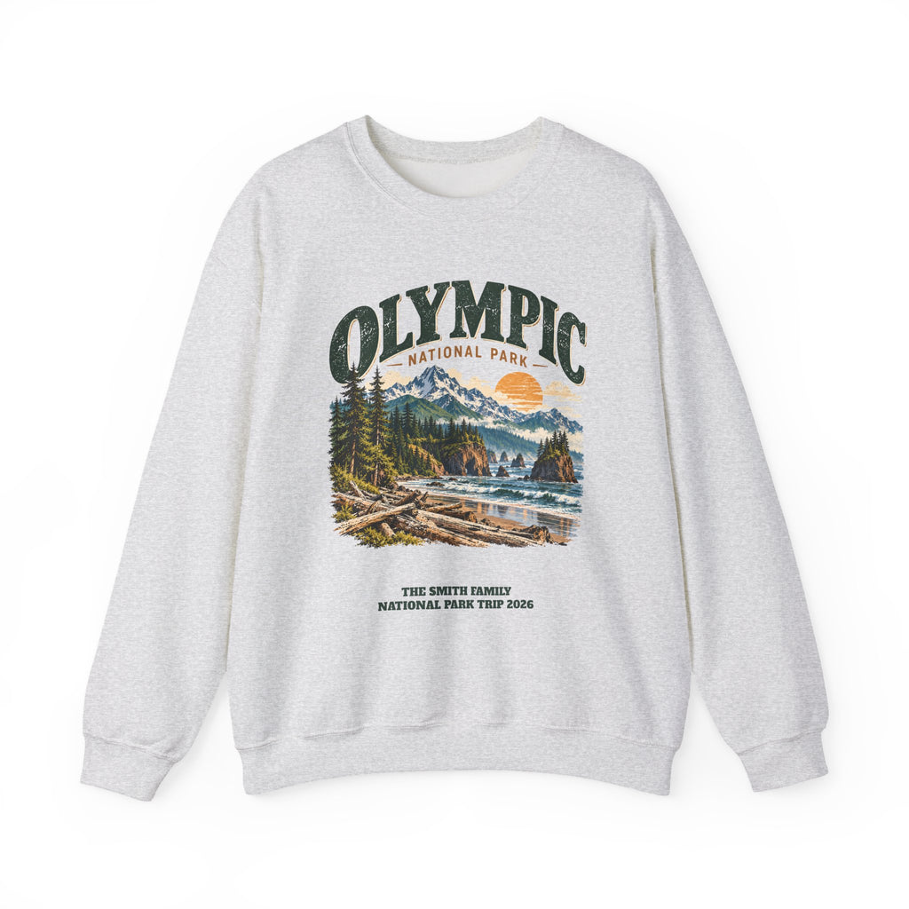 Custom Olympic National Park Family Trip Sweatshirt