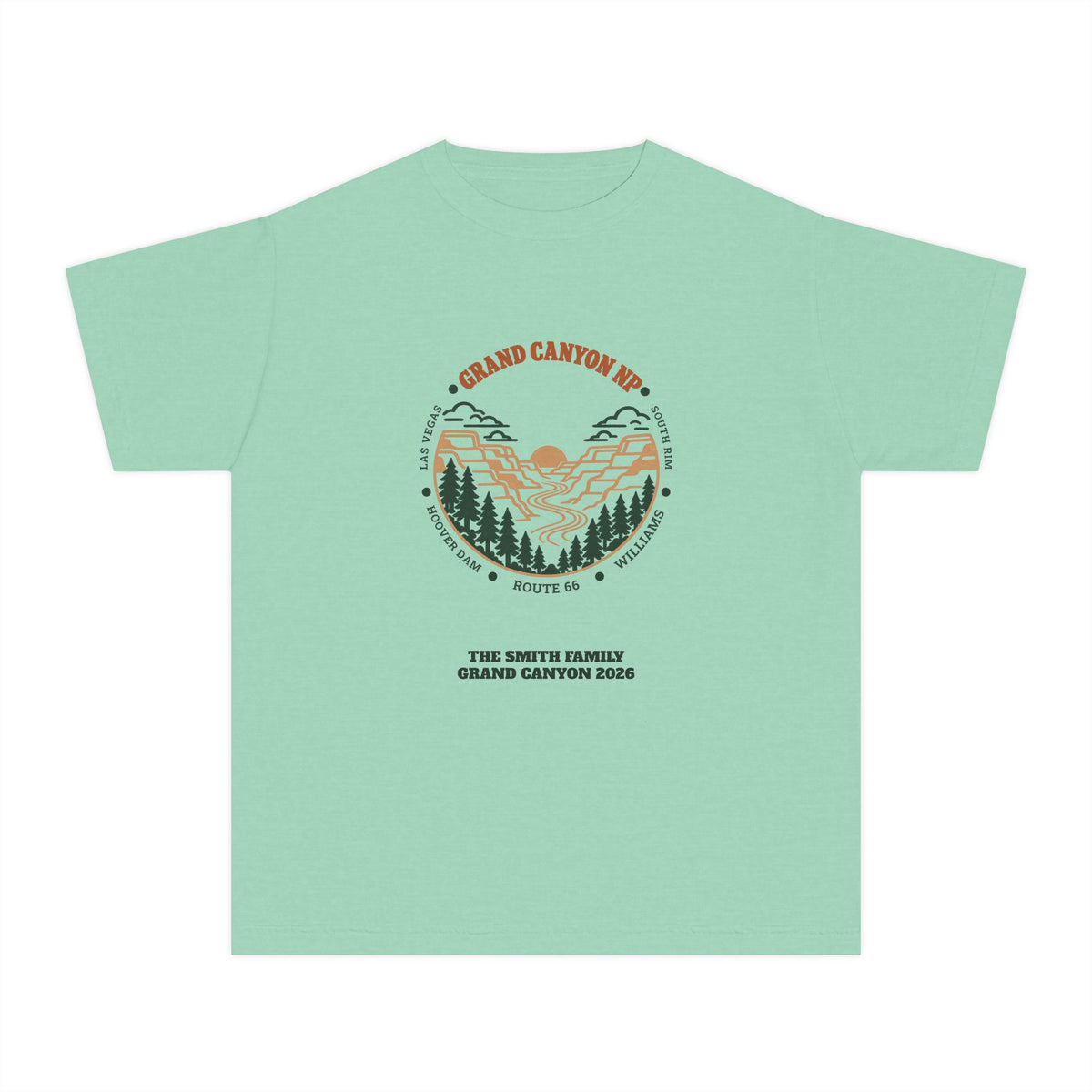 Custom Kids Grand Canyon Road Trip Shirt