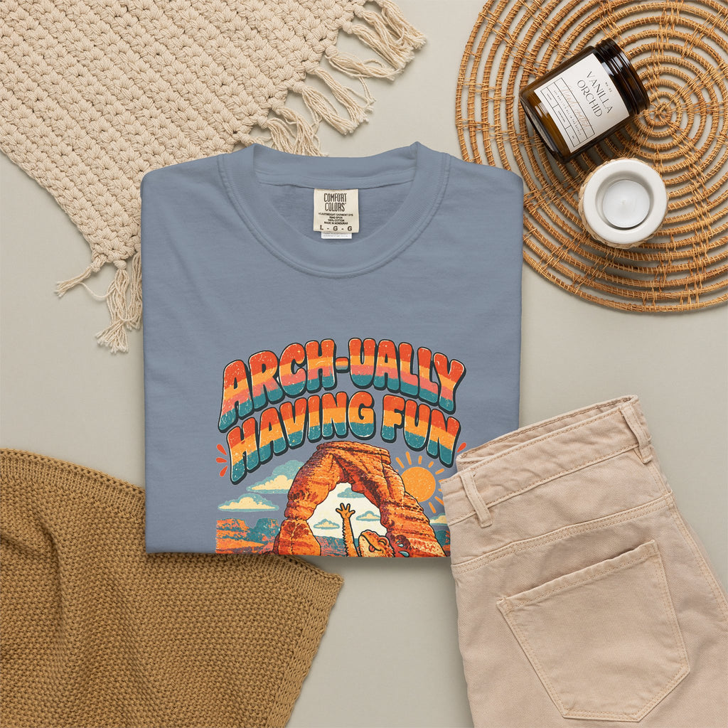 Custom Arches National Park Arch-ually Having Fun Shirt
