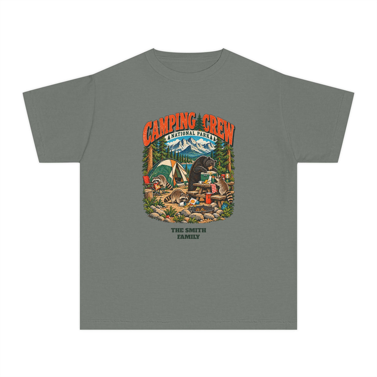 Custom Kids Camping Crew Camping Shirt