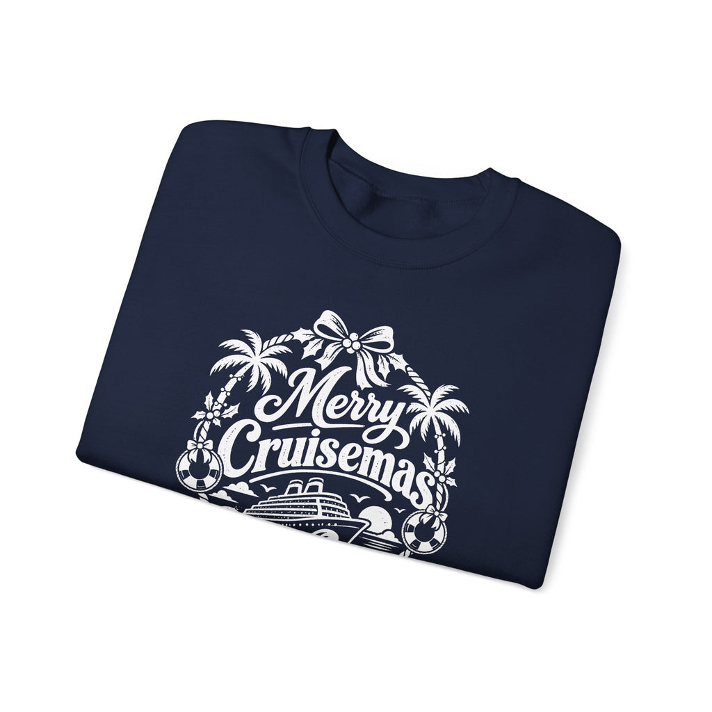 Custom Merry Cruisemas Palm Wreath Christmas Cruise Sweatshirt