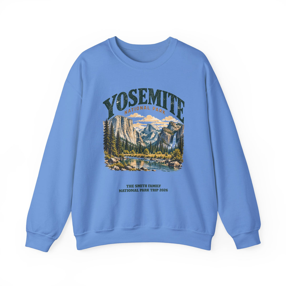 Custom Yosemite National Park Family Trip Sweatshirt