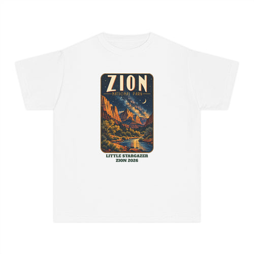 Custom Kids Zion National Park Night Sky Shirt