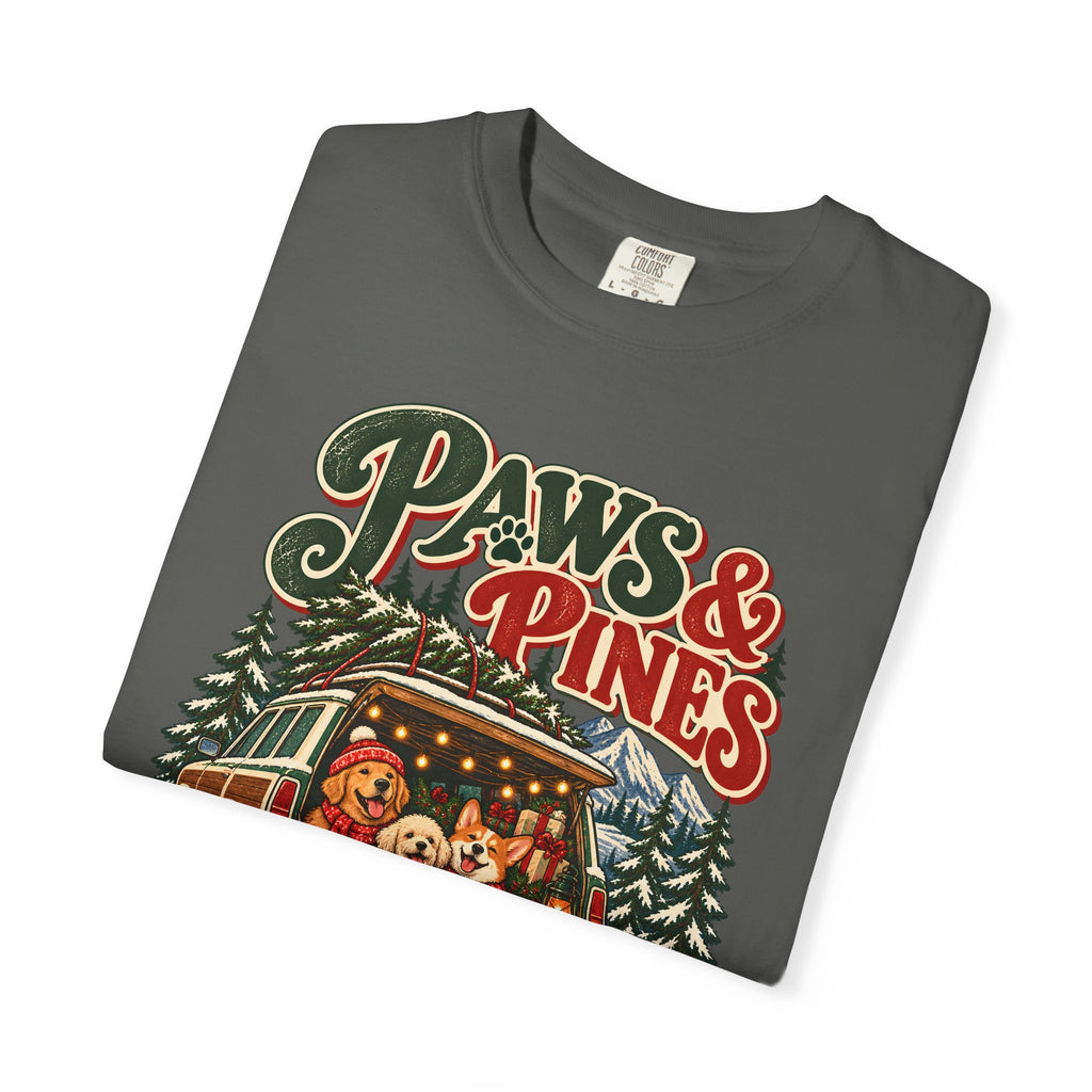 Custom Paws & Pines Christmas Dog Shirt