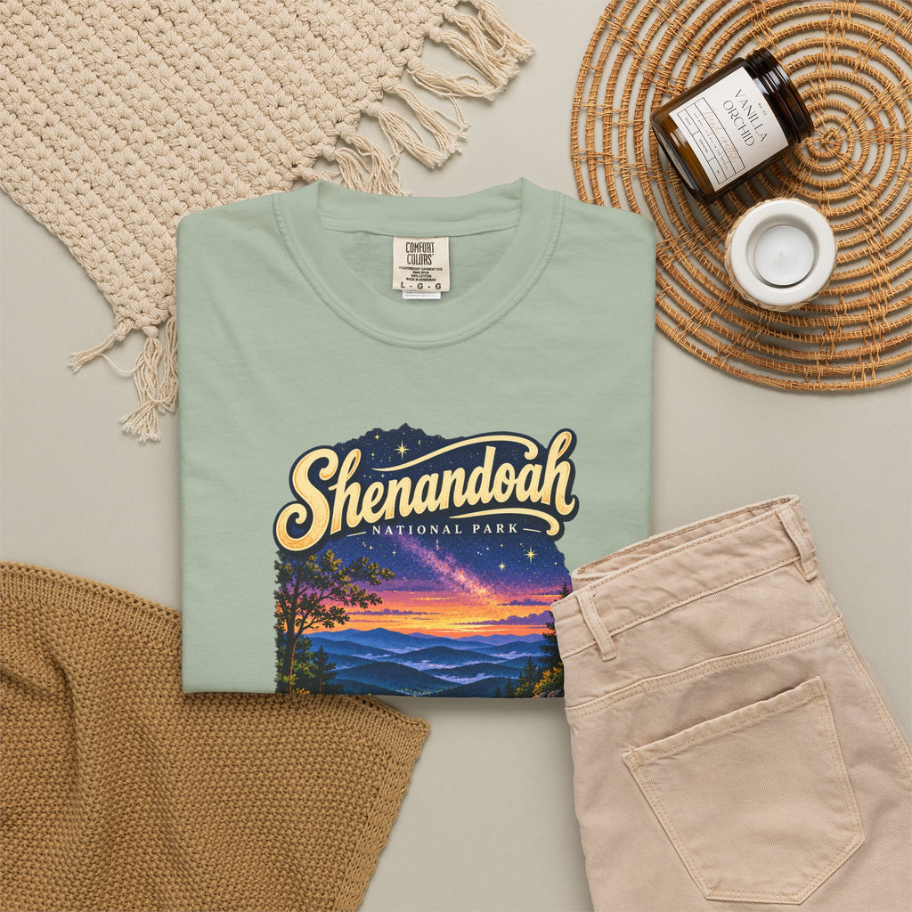Custom Shenandoah National Park Skyline Drive Night Sky Shirt