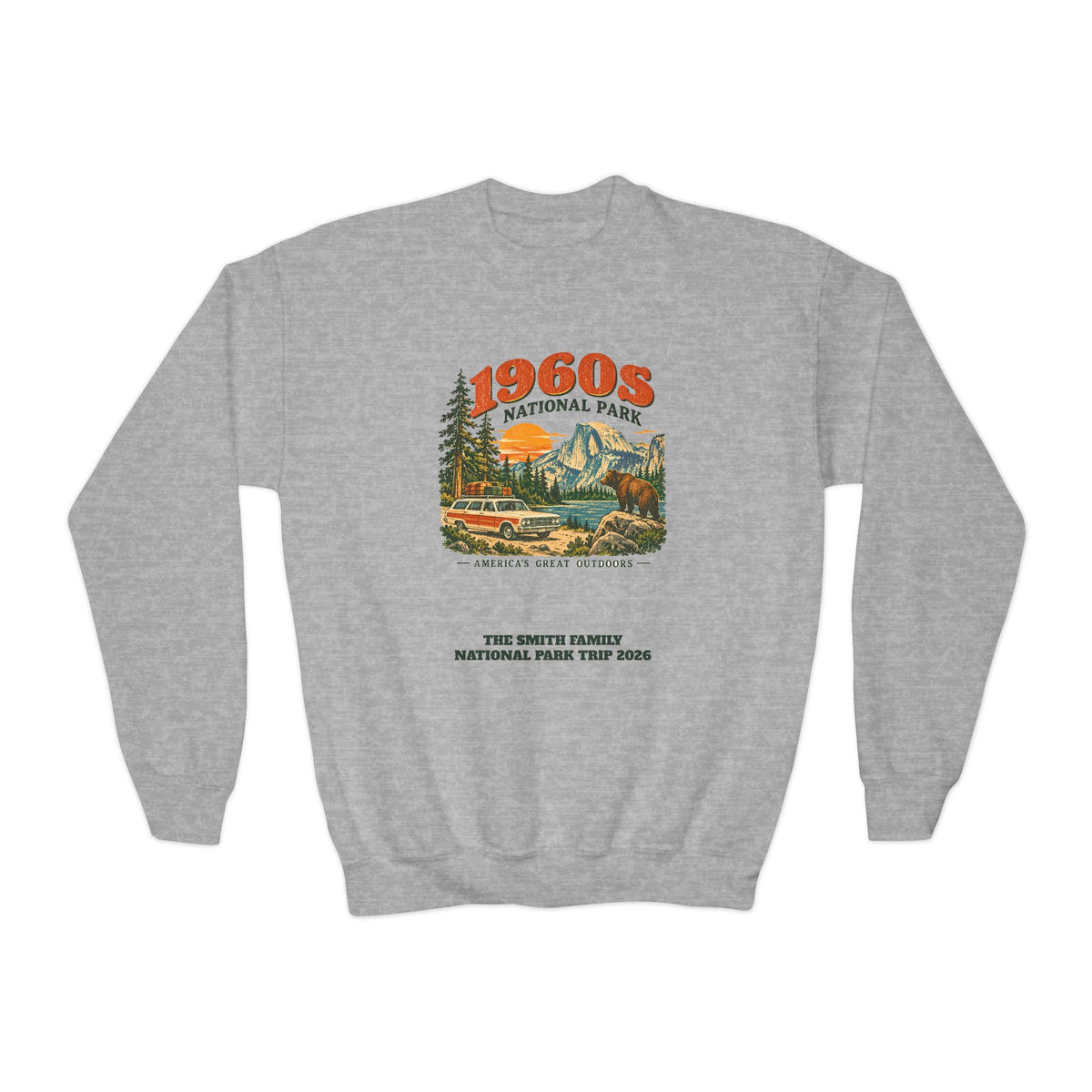 Custom Kids 1960s National Park Sweatshirt