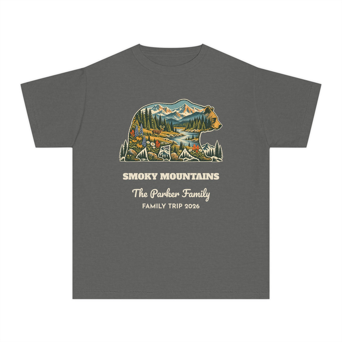 Custom Kids National Park Bear Tee