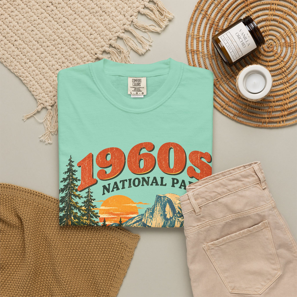 Custom 1960s National Park Family Trip Shirt