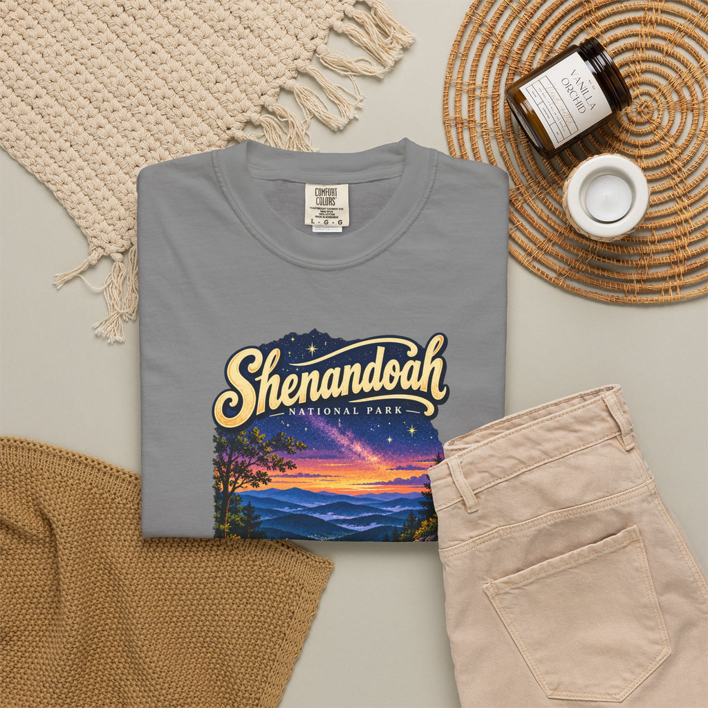 Custom Shenandoah National Park Skyline Drive Night Sky Shirt
