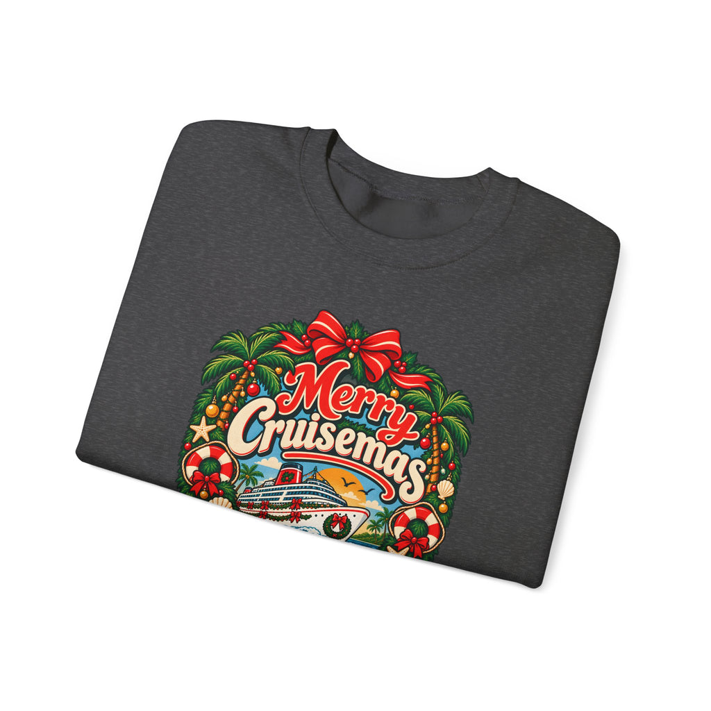 Custom Merry Cruisemas Wreath Christmas Cruise Sweatshirt