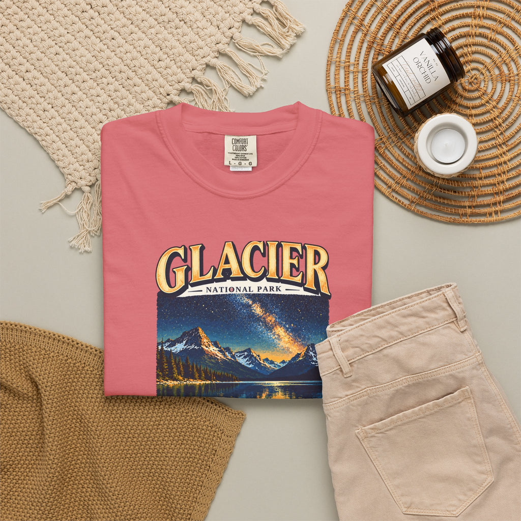 Custom Glacier National Park Night Sky Shirt