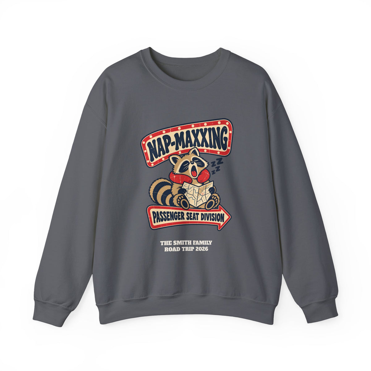 Custom Nap-Maxxing Road Trip Sweatshirt