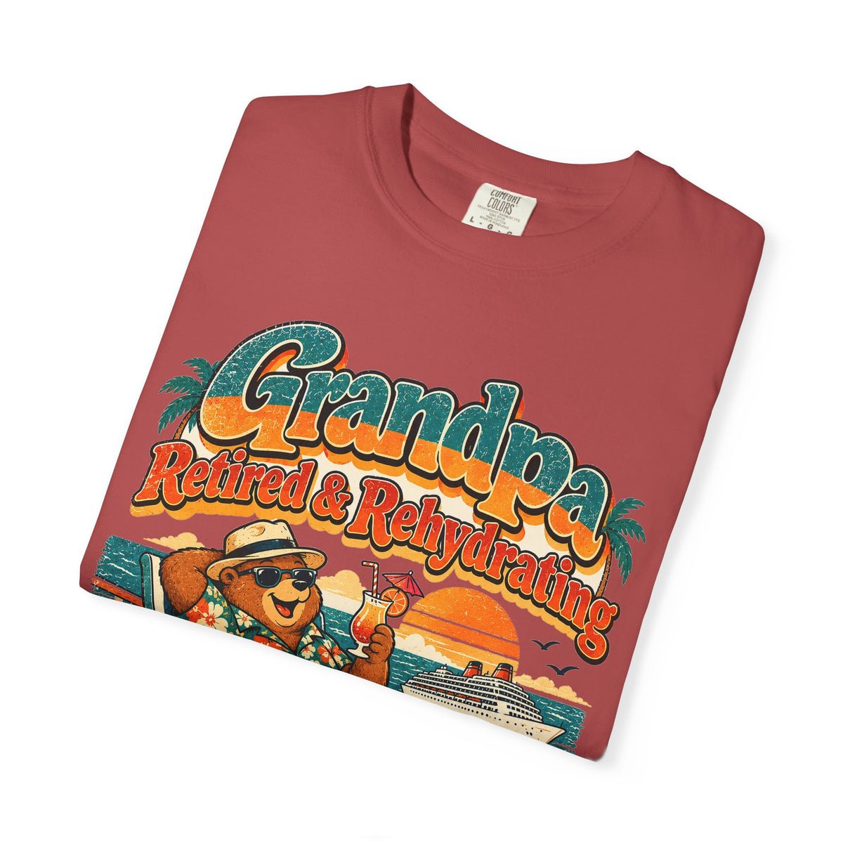 Custom Grandpa Retired & Rehydrating Cruise Shirt
