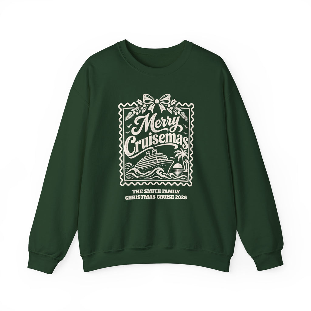 Custom Merry Cruisemas Stamp Christmas Cruise Sweatshirt