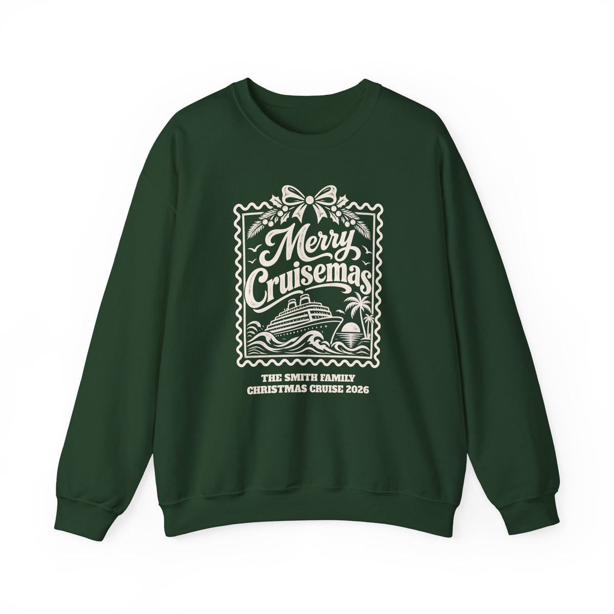 Custom Merry Cruisemas Stamp Christmas Cruise Sweatshirt