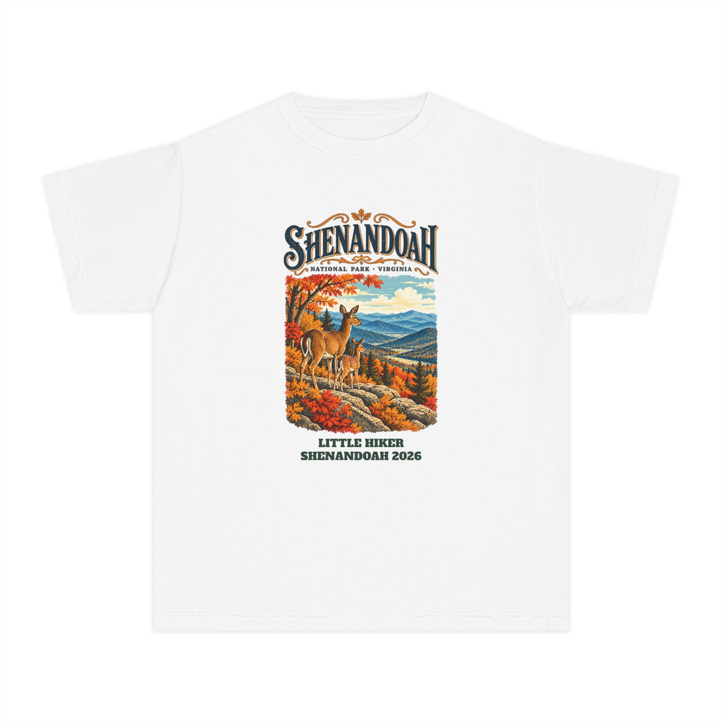Custom Kids Shenandoah National Park Vintage Deer Shirt