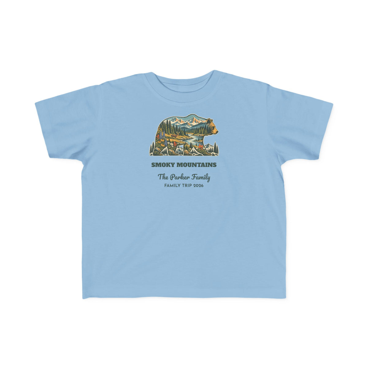 Custom Toddler National Park Bear Tee