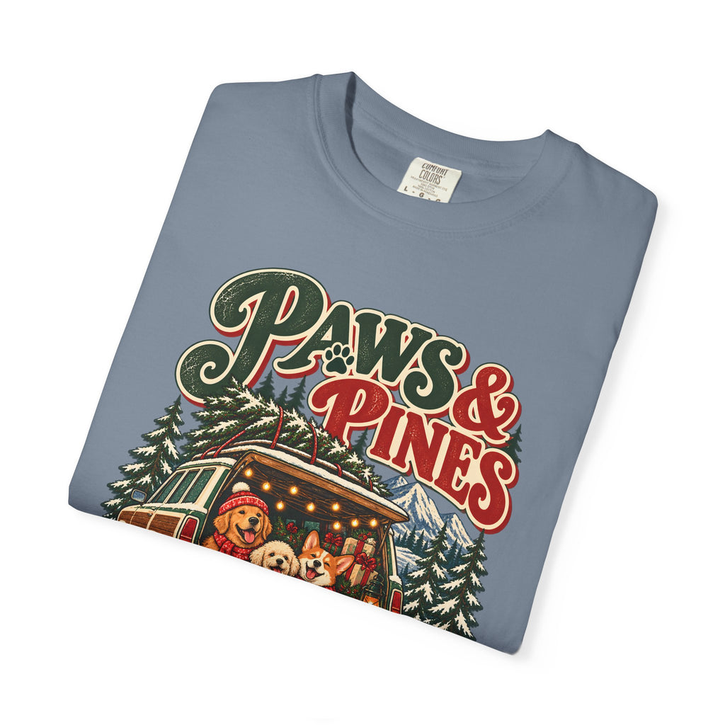 Custom Paws & Pines Christmas Dog Shirt