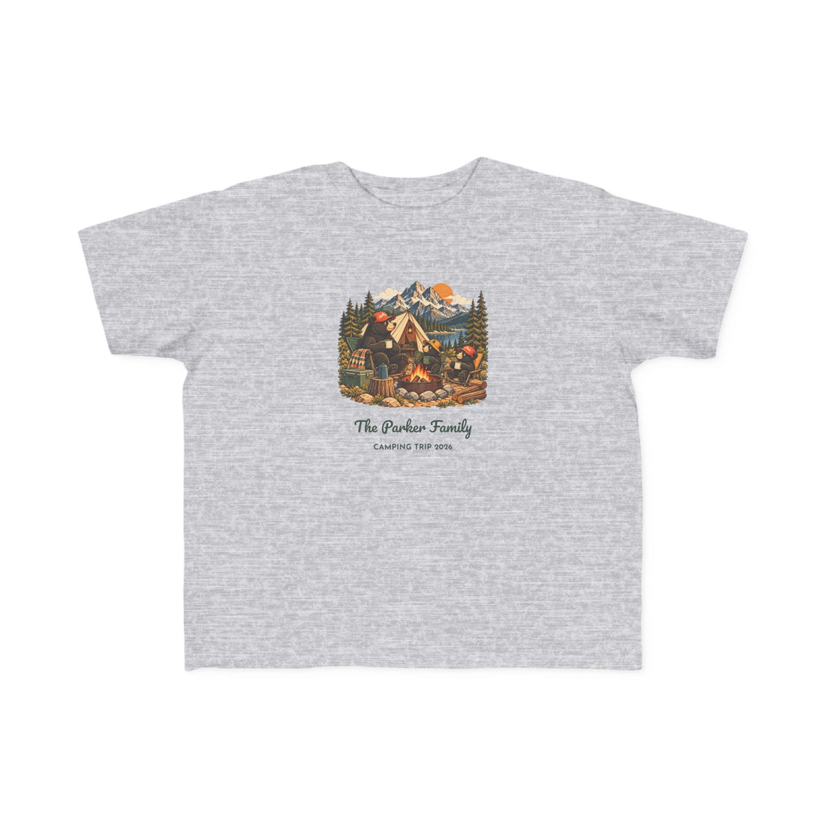 Custom Toddler Bear Campfire Tee