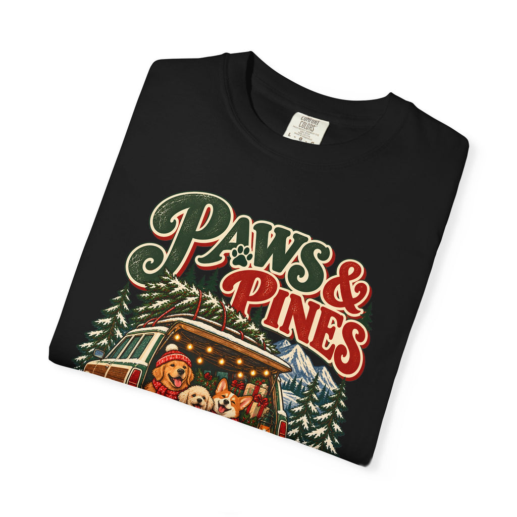 Custom Paws & Pines Christmas Dog Shirt