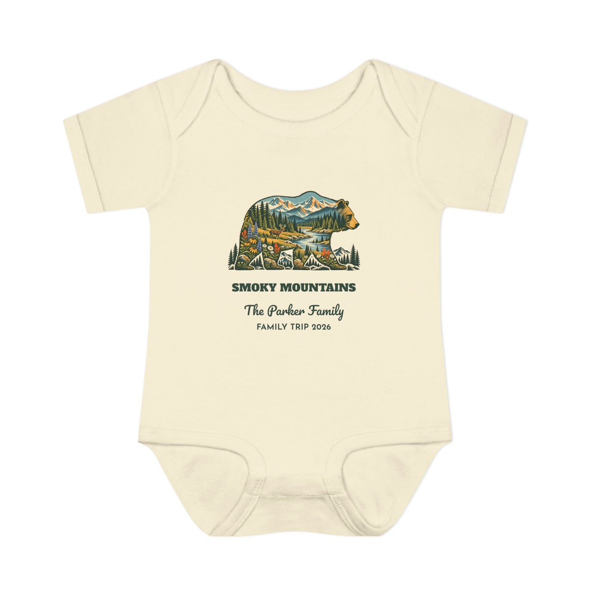 Custom Baby National Park Bear Onesie
