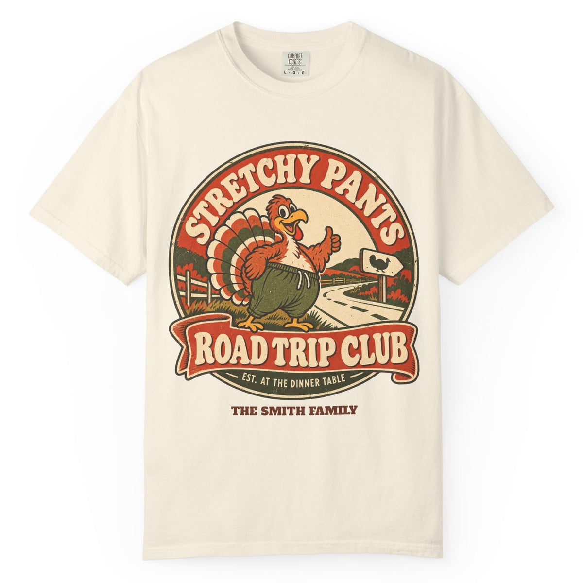 Custom Stretchy Pants Family Thanksgiving Shirt