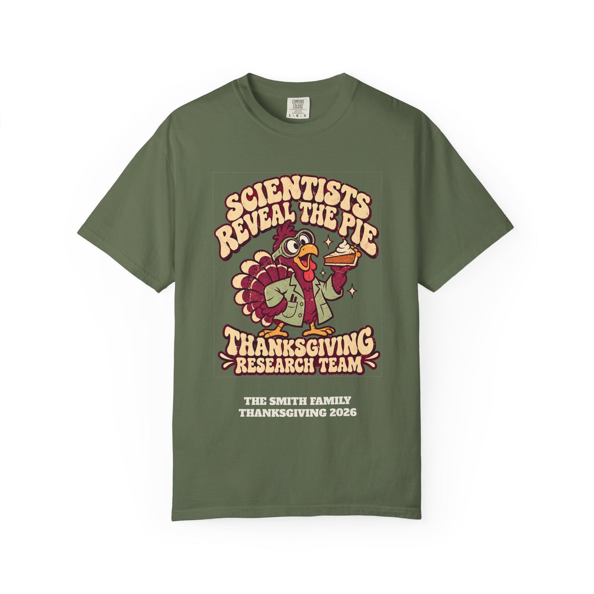 Custom Thanksgiving Pie Research Team Shirt