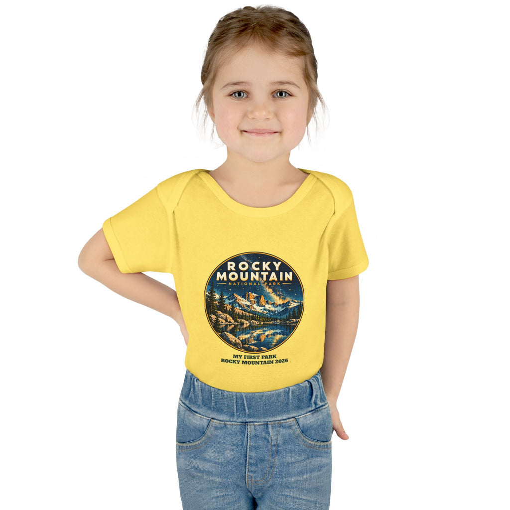Custom Baby Rocky Mountain National Park Night Sky Onesie