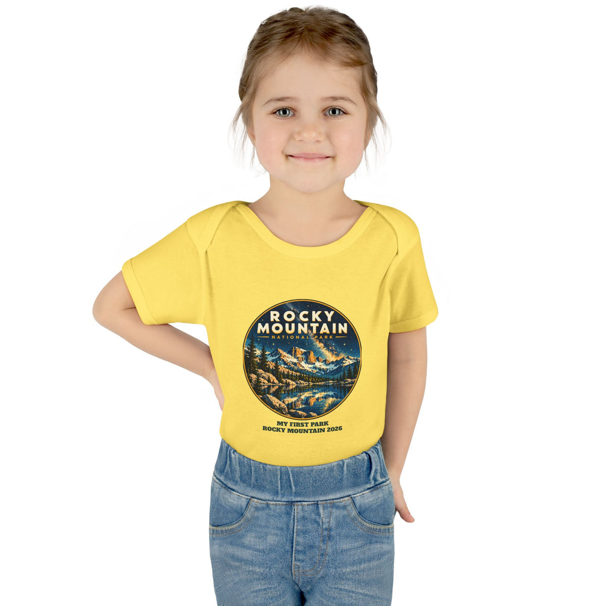 Custom Baby Rocky Mountain National Park Night Sky Onesie