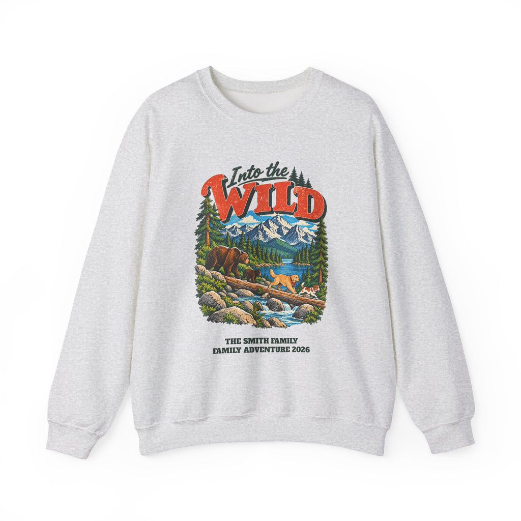 Custom Into the Wild Family Hiking Sweatshirt