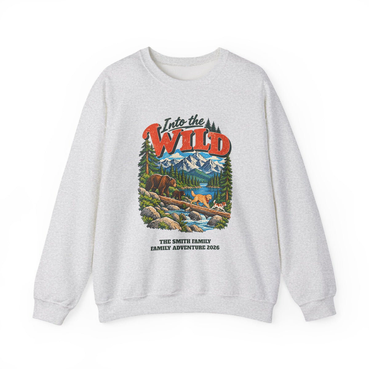 Custom Into the Wild Family Hiking Sweatshirt