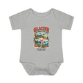Custom Baby Glacier National Park Stamp Collage Onesie