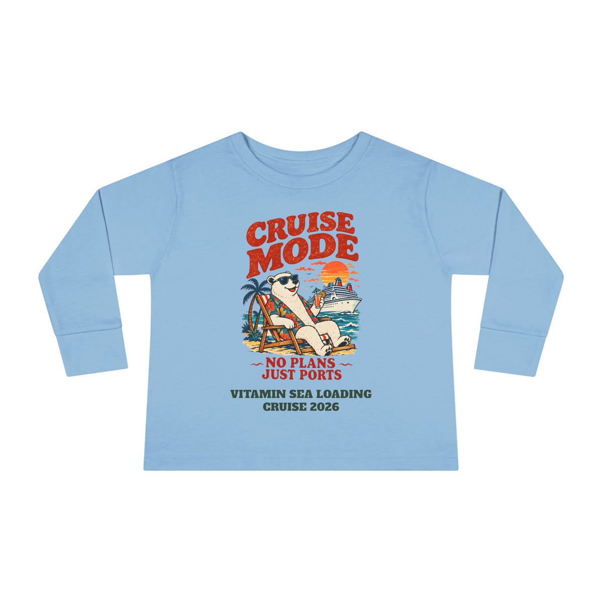 Custom Toddler Cruise Mode Family Cruise Long Sleeve Shirt