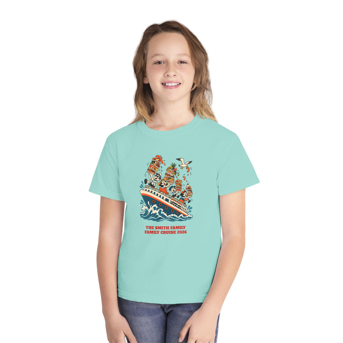 Custom Kids Cruise Buffet Ship Shirt