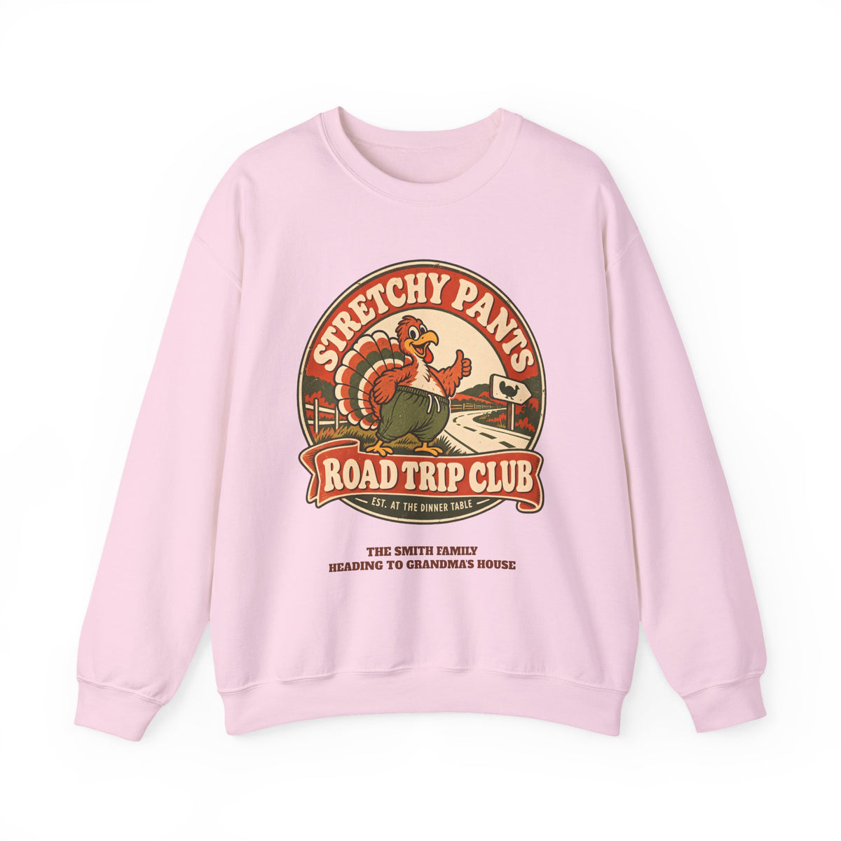 Custom Stretchy Pants Family Thanksgiving Sweatshirt