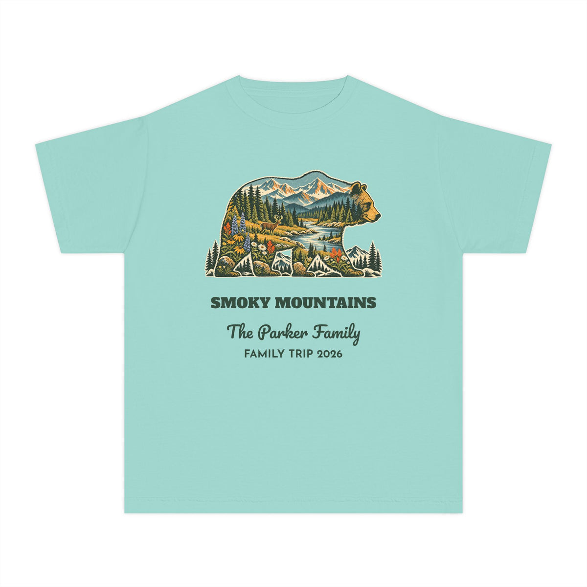 Custom Kids National Park Bear Tee
