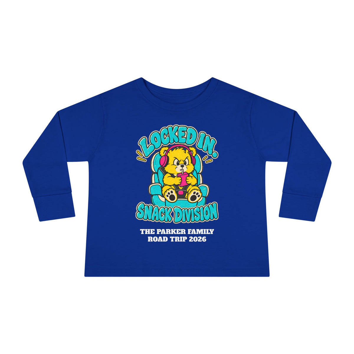 Custom Toddler Snack Division Road Trip Long Sleeve Shirt