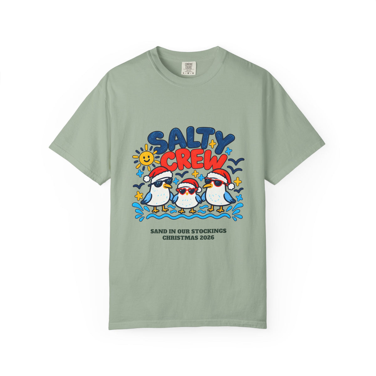Custom Salty Crew Beach Christmas Shirt