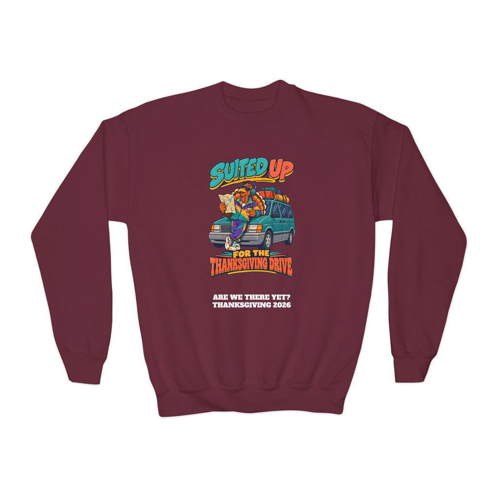 Custom Kids Suited Up For The Thanksgiving Drive Sweatshirt