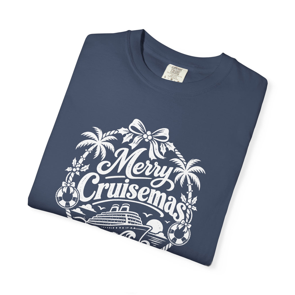 Custom Merry Cruisemas Palm Wreath Christmas Cruise Shirt