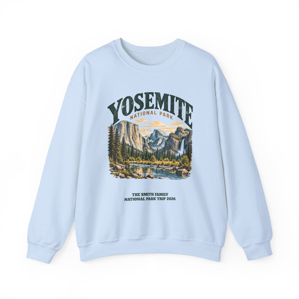 Custom Yosemite National Park Family Trip Sweatshirt