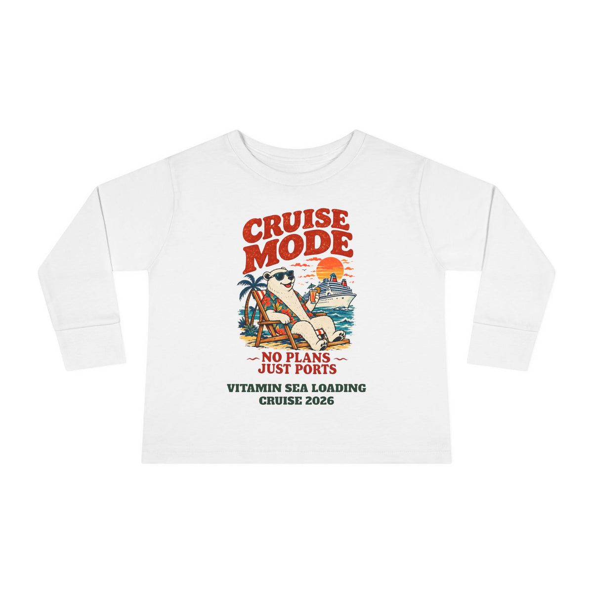 Custom Toddler Cruise Mode Family Cruise Long Sleeve Shirt