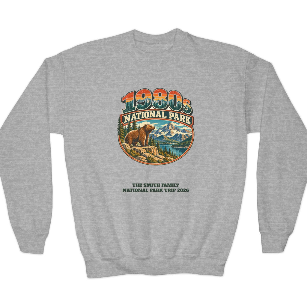 Custom Kids 1980s National Park Sweatshirt