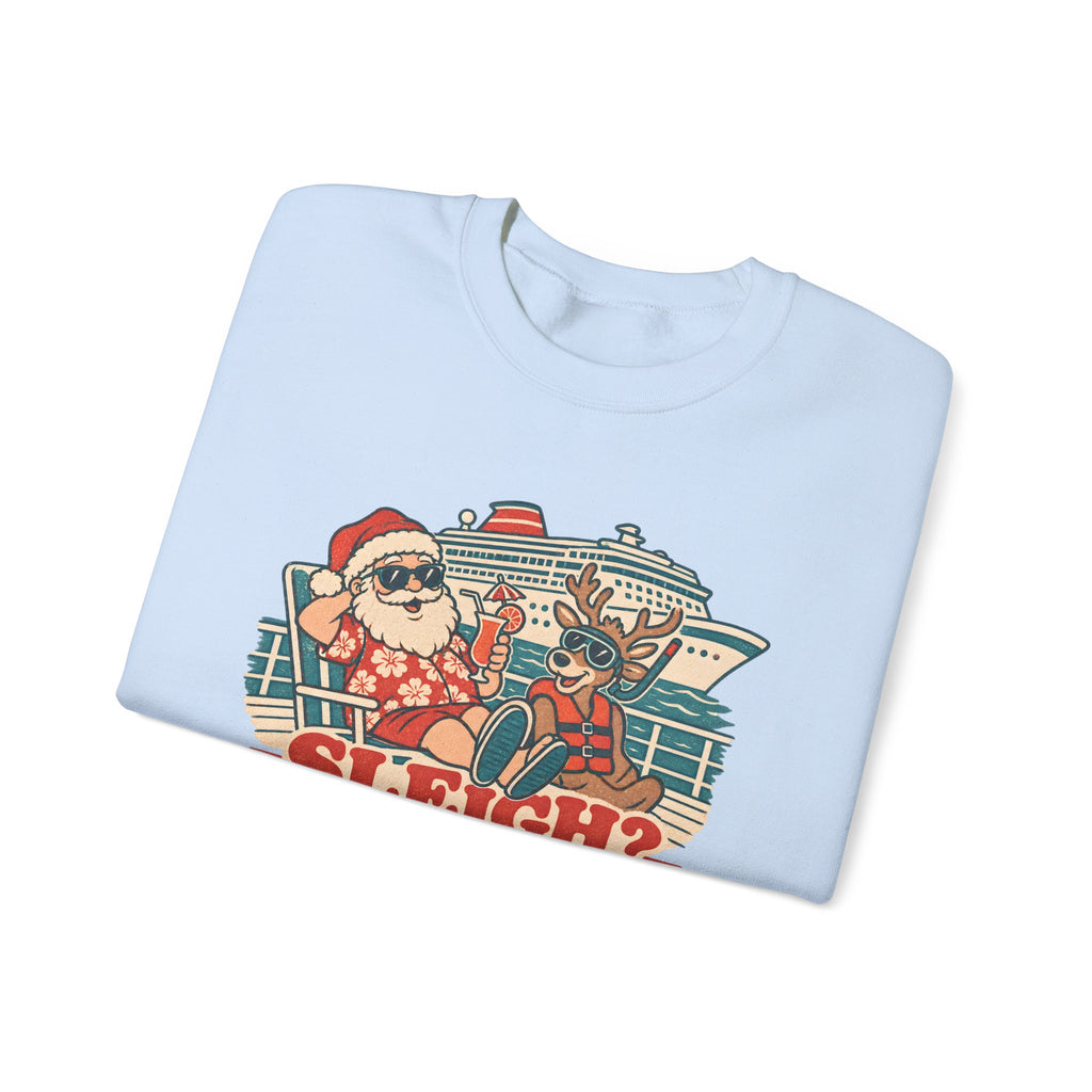 Custom Sleigh We Took a Ship Family Christmas Cruise Sweatshirt