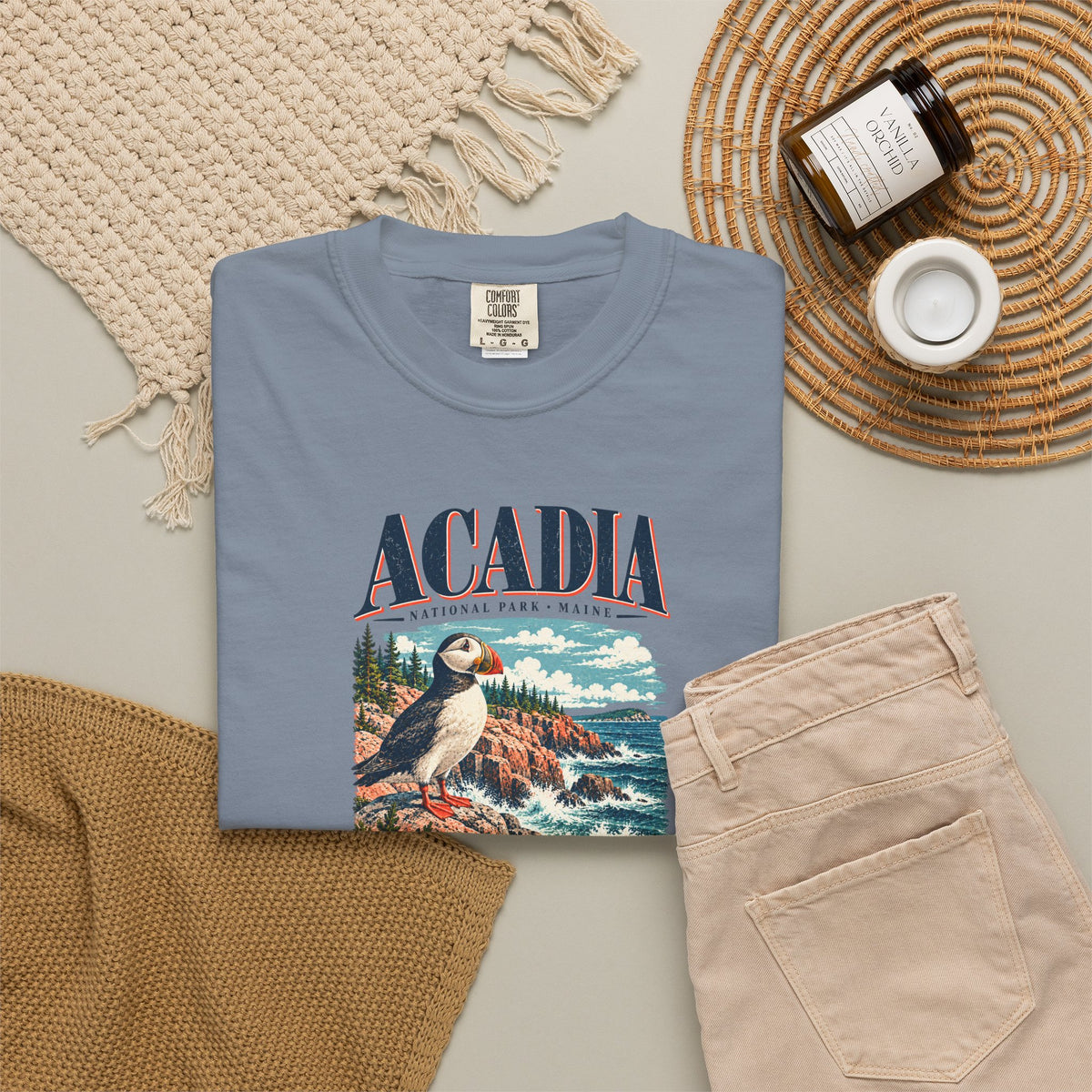 Custom Acadia National Park Puffin Shirt